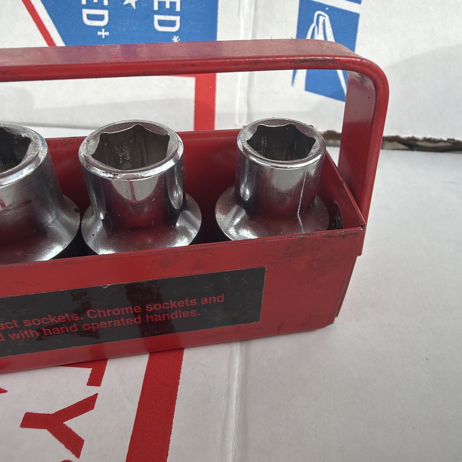 Mac Tools 1/2″ Drive 10pc Metric Socket Set 10mm – 19mm USA Nice Set