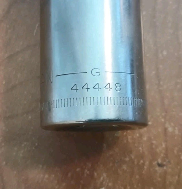 Craftsman 22mm Deep Socket 1/2″ Drive 12 Point G Series 44448 Made in USA
