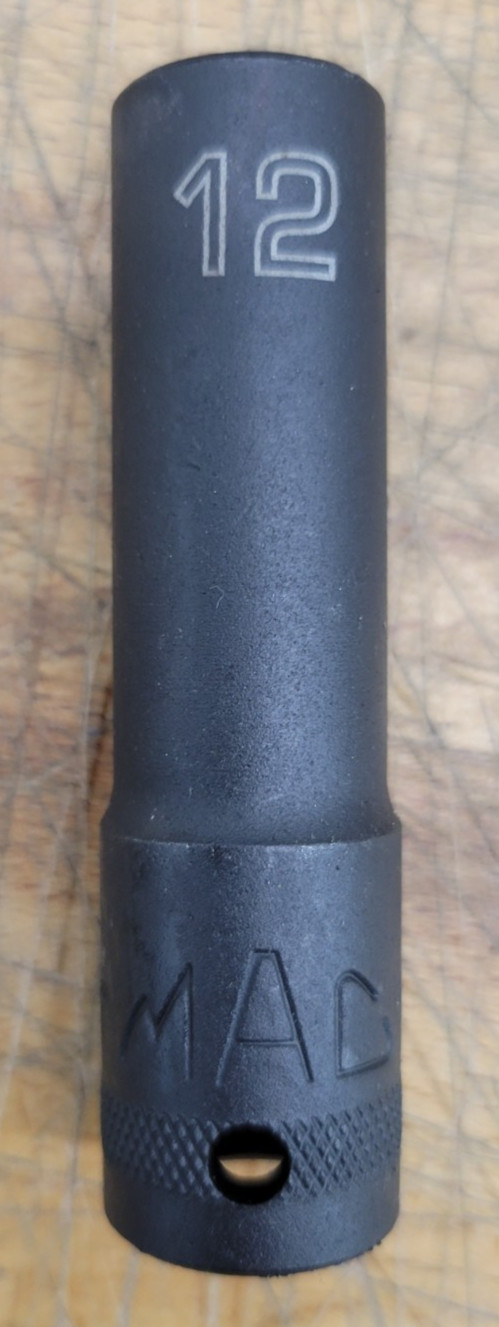 Mac-Tools SVDPM166BRPT 16 Pc 1/2″ Dr 6pt Metric Deep Impact Socket Set – USED