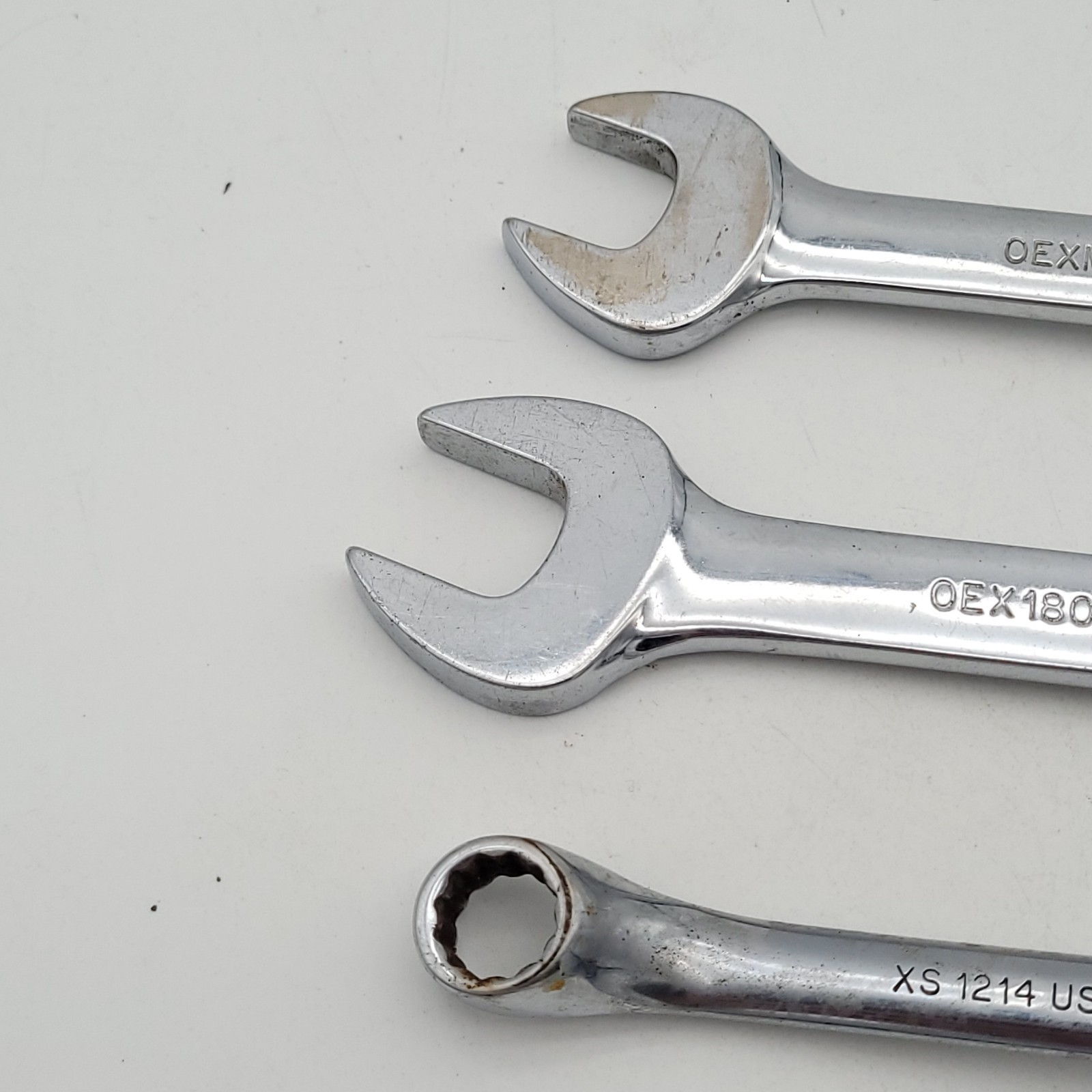 Snap On Tools Lot, OEX 180 OEXM 13 XS 1214 Short Drive Combination Wrenches USA