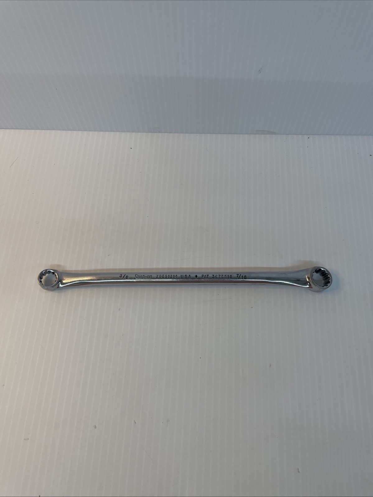 SNAP ON HEX SAE SPLINE 15° OFFSET BOX WRENCH #XDES1214 3/8″ x 7/16″