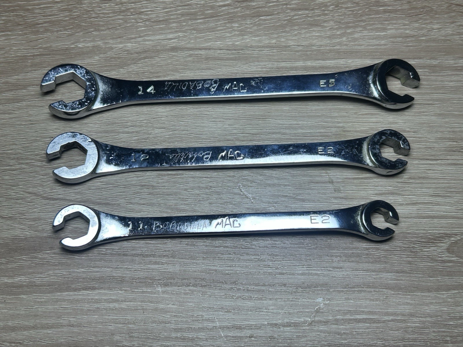 Snap-On OHBM Wrenches Lot Of 3 (1314,1012,911) Made In USA W/ Engravings