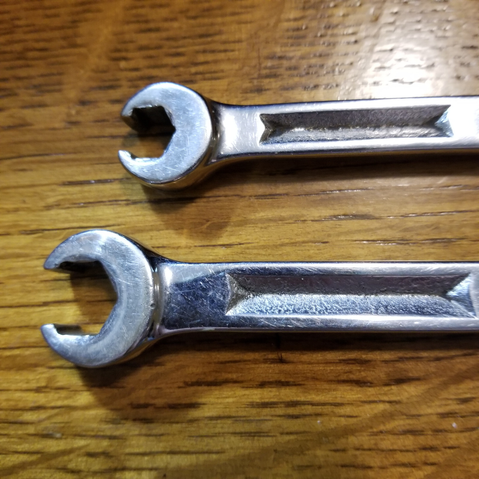 SNAP ON 3/8in x 7/16in & 1/2in X 9/16in Flare Nut Line Wrenchs VERY GOOD.