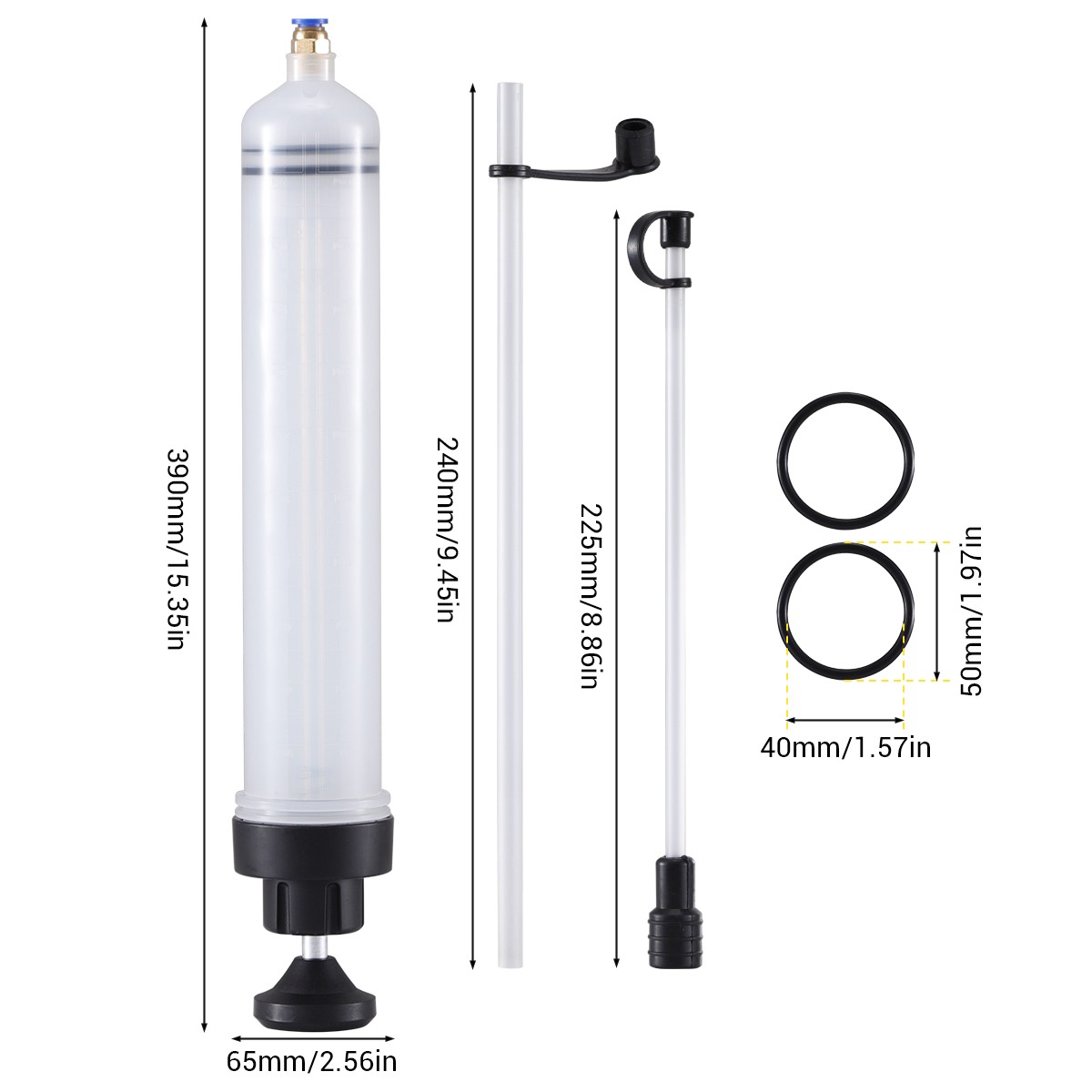 Auto 500cc Fluid Extractor Filling Syringe Transfer Liquid Pump Oil Extraction