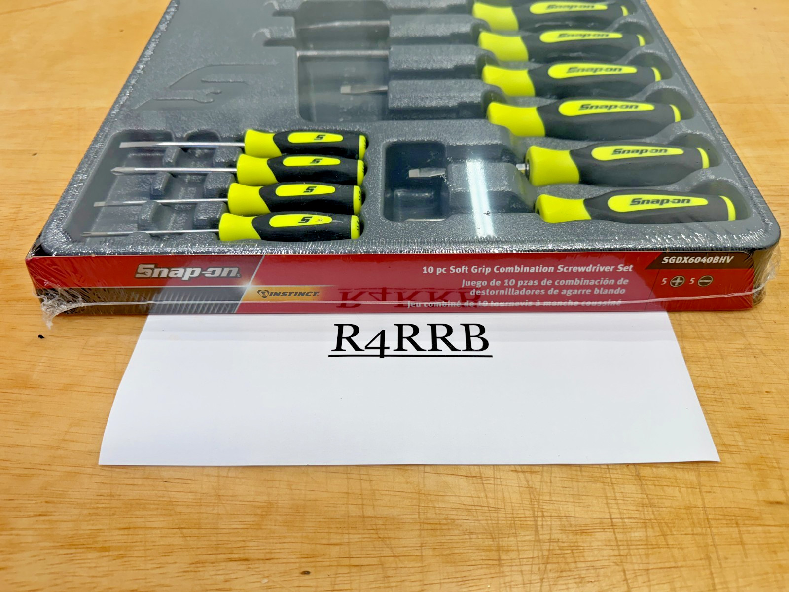 Snap-on Tools USA NEW 10pc HIVIZ Soft Grip Phillips & Flat Head Screwdriver Sets
