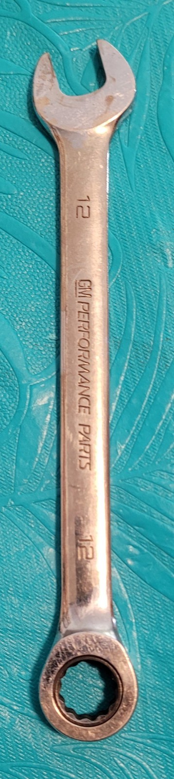 GM Performance Parts 12mm Ratchet Combination Wrench PN14143 12 Point