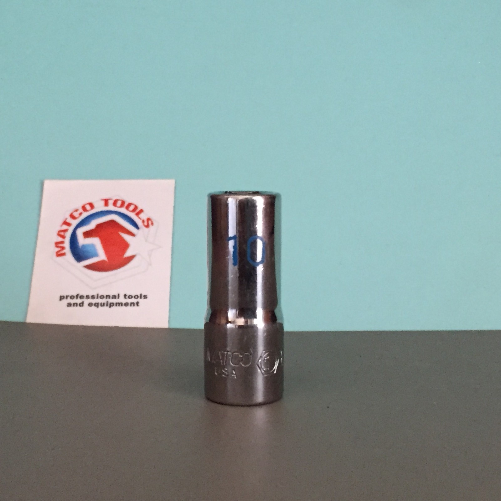 MATCO BI10M6 3/8″ DRIVE 10MM METRIC 6 POINT MID-LENGTH CHROME SOCKET USA