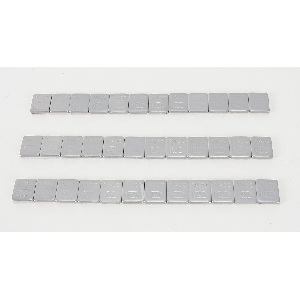 K & L 1/4 oz. Silver Steel Quickstick Wheel Weights – 32-2415