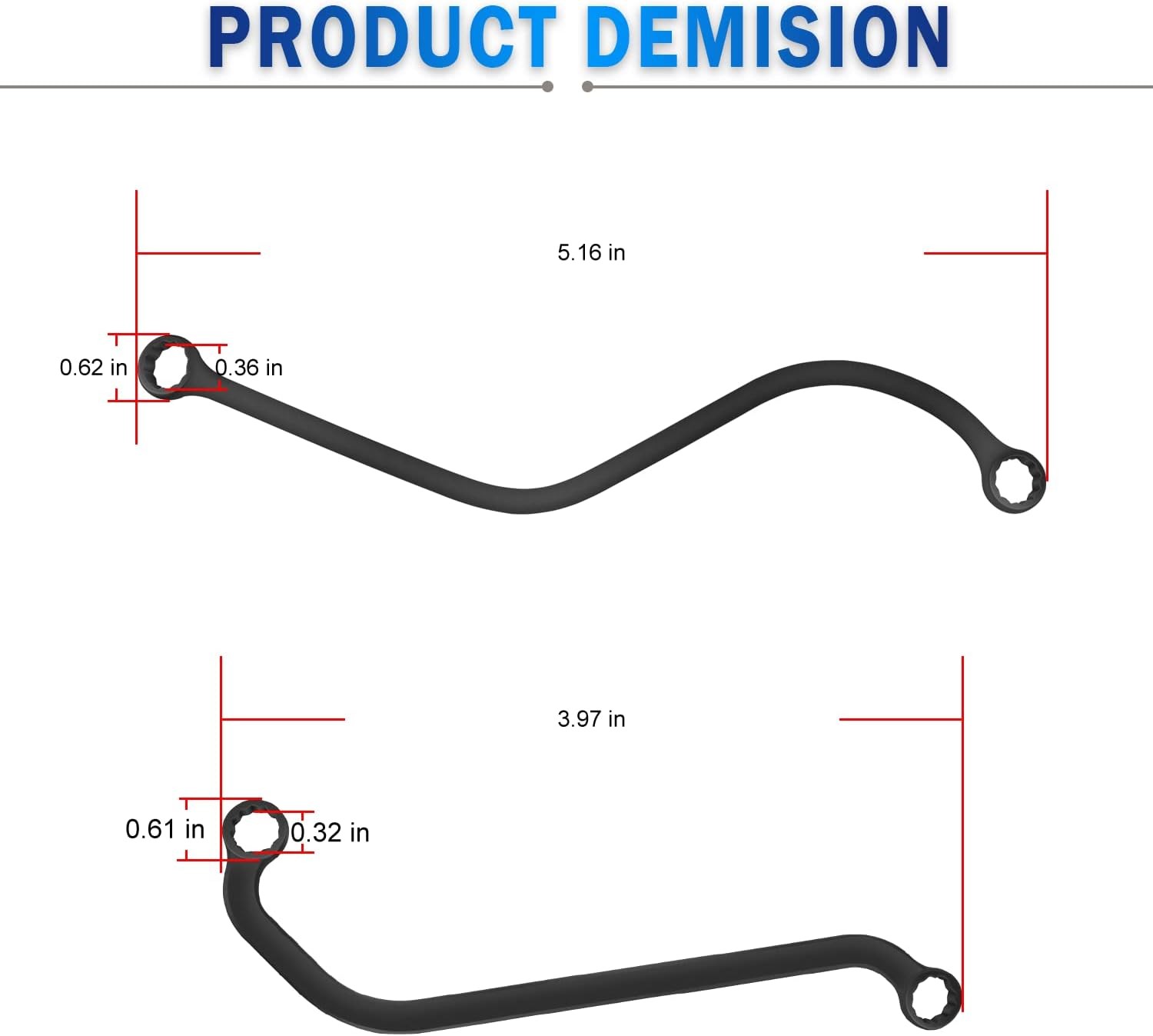 6087GM Injection Pump Wrench Set Loosen Tighten Injection Pump Retaining Bolts