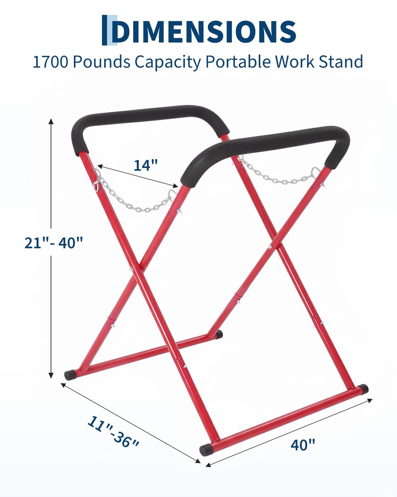 500LBS Portable Workbench Folding Work Stand for Garage,Shop Adjustable SET 2/4