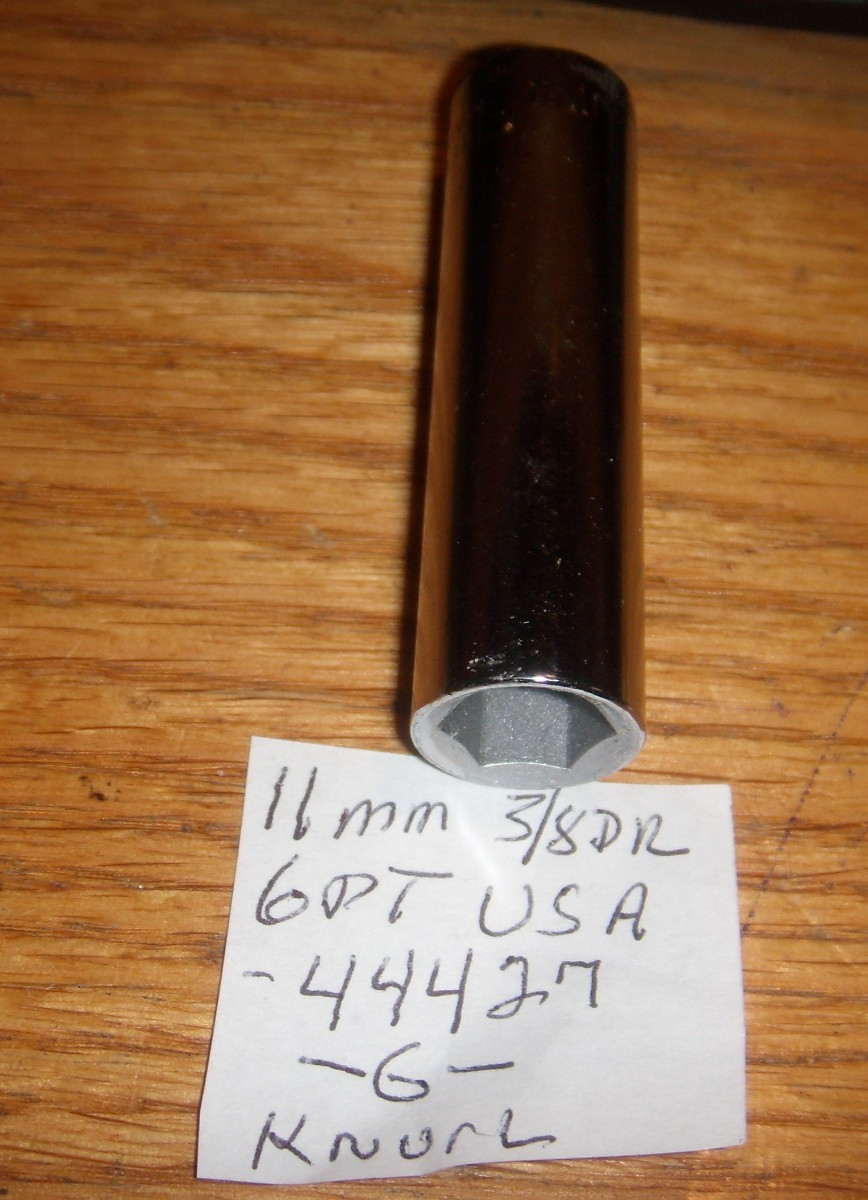 CRAFTSMAN 11MM DEEPWELL 3/8″DR 6PT.-G- SOCKET USA KNURL FREE SHIP # 44427