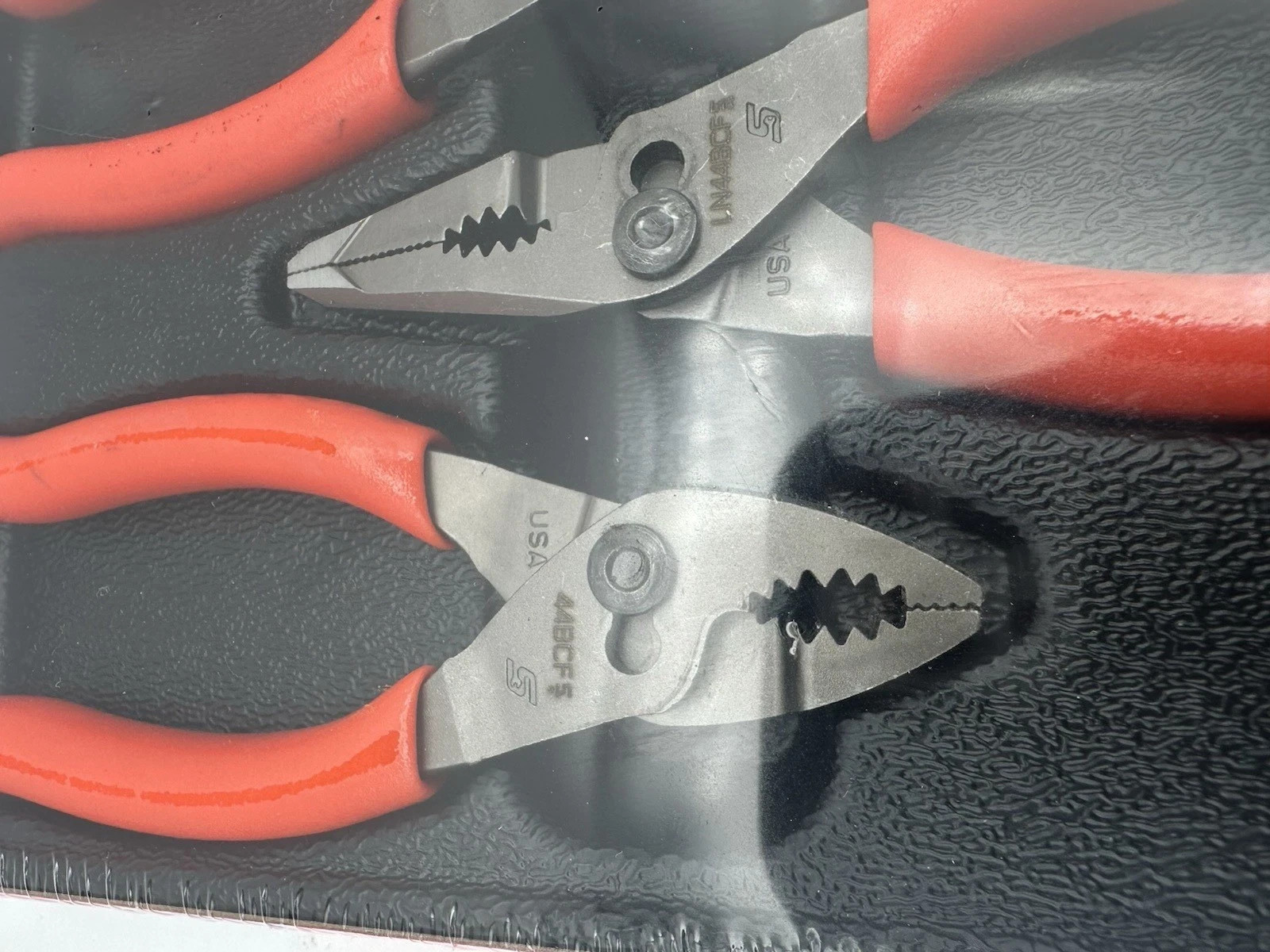 Snap-on Tools Orange 3pc Soft Grip Mini Slip Joint Pliers Set PL344BCF USA NEW