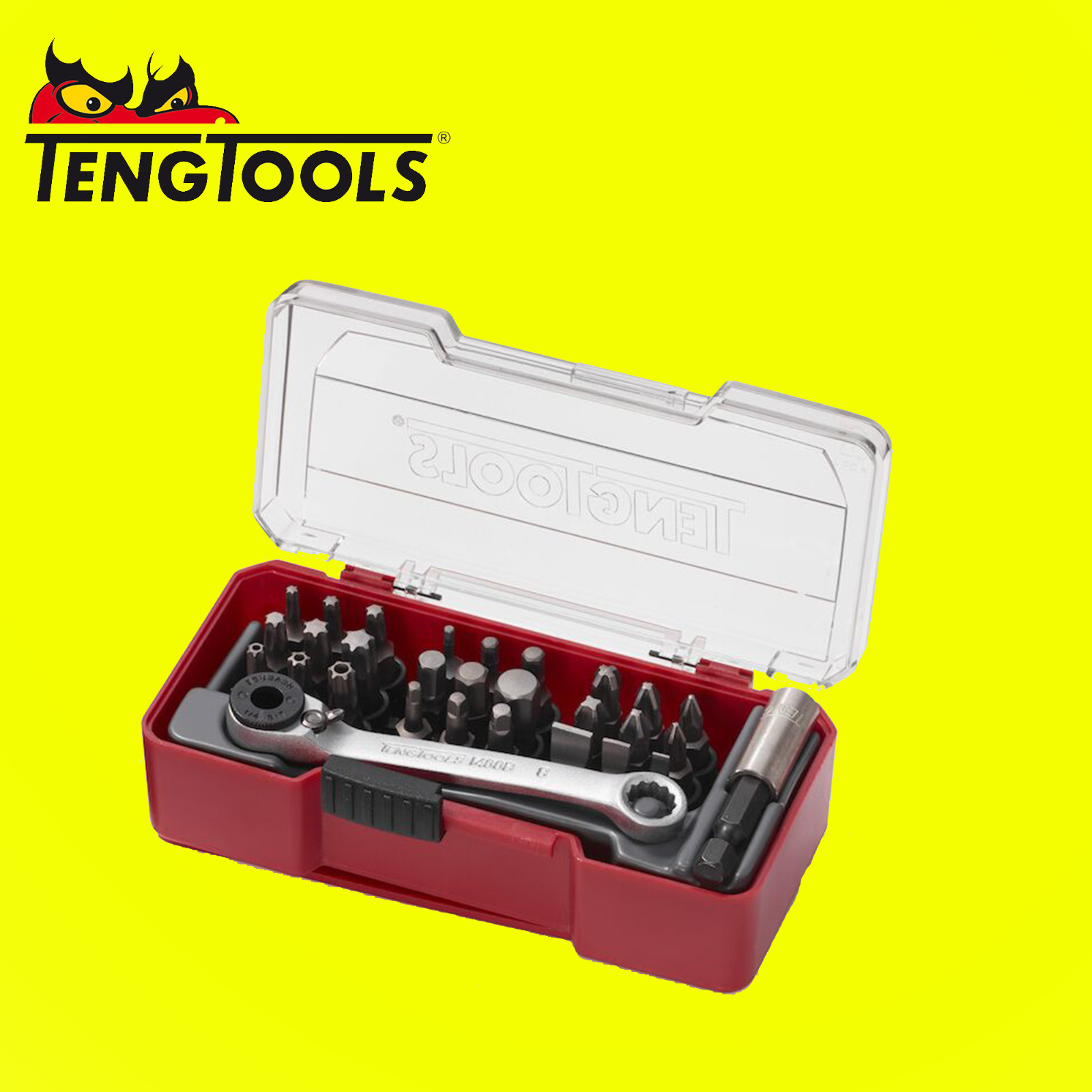 TengTools TJ1429 Bit Set With Belt Clip Mixed 29 Pieces