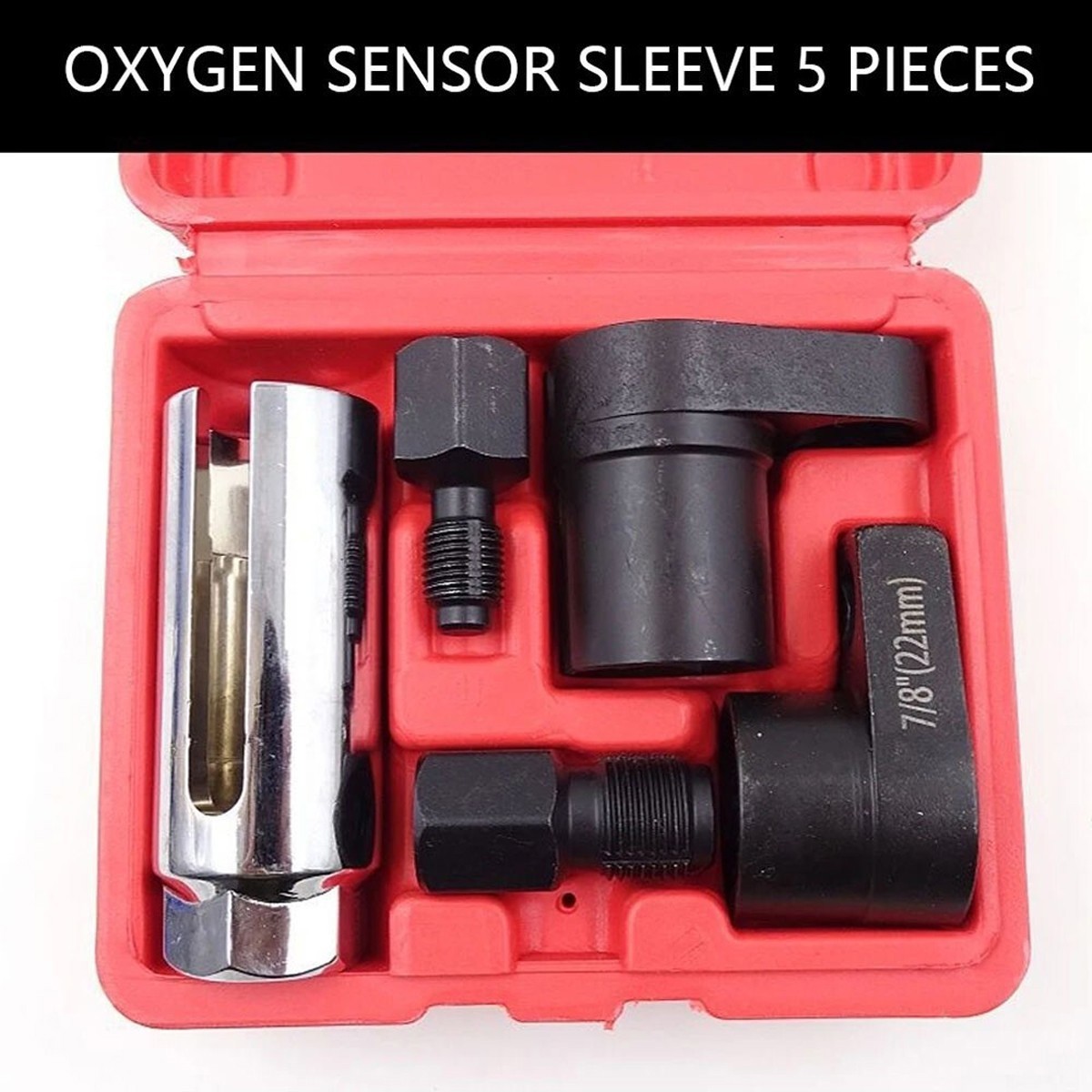 5PCS New Oxygen Sensor Socket Vacuum Remover Installer Thread Hand Tool Kit