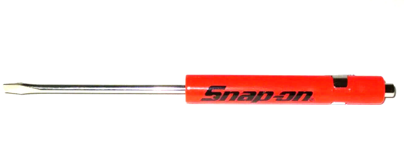 6 SNAP ON TOOLS Pocket Screwdriver, Flat Tip Screwdrivers, MIXED Magnet End NEW