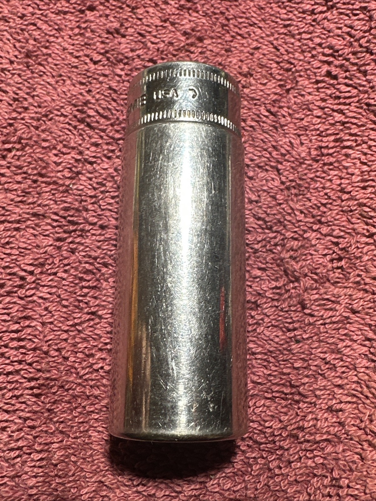 Snap On SFSM18 3/8 Inch Drive 18mm 6 Point Deep Socket Nice!