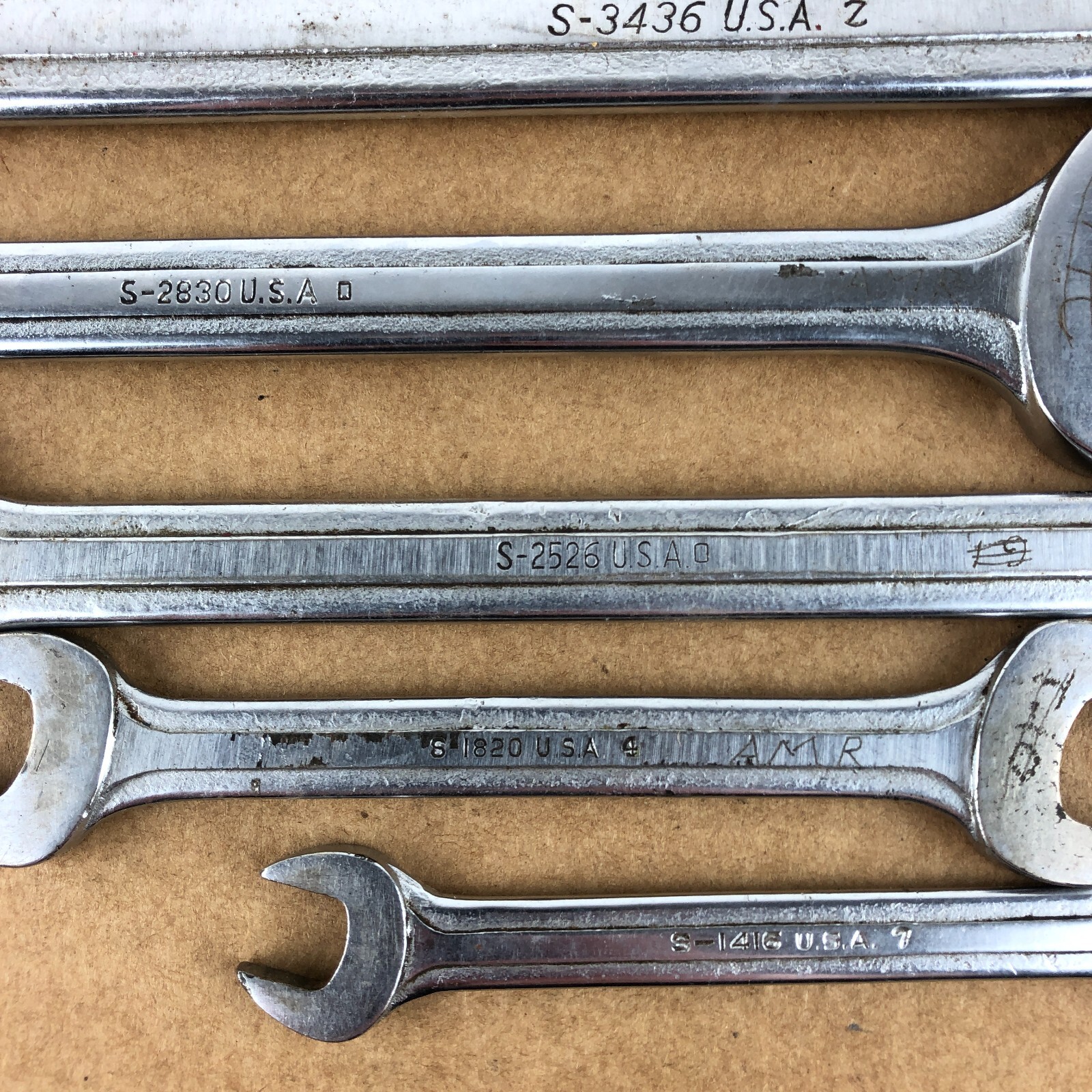 Blue-Point USA Double Open End Wrench Set 1/2″ to 1-3/8″ S Series Supreme Marks