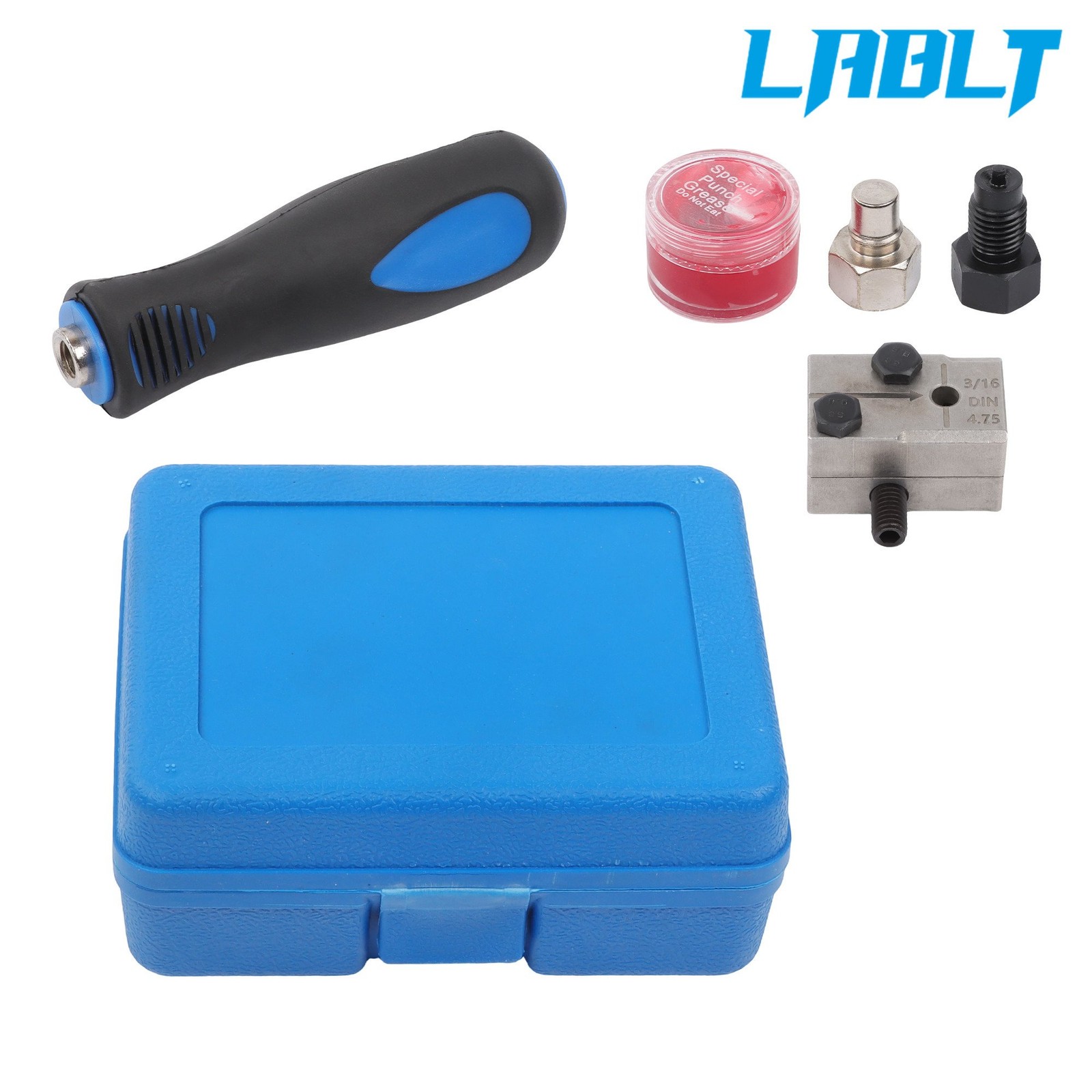 3/16″ Car Brake Line Single Flaring Kit 45° Handheld Pipe Flares Tool w/ Storage