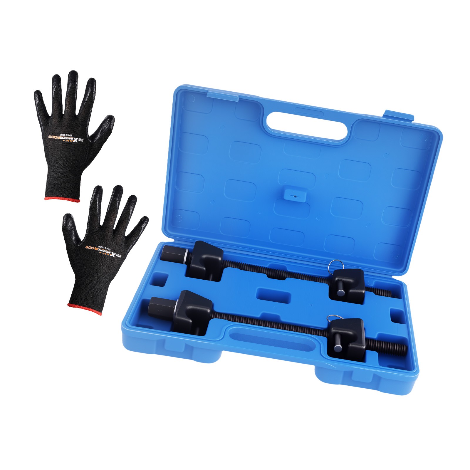 2* Coil Spring Compressor Tools Kit For MacPherson Struts Shocks W/Detent Pins