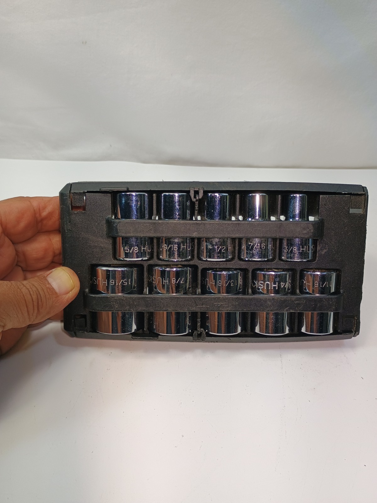 Husky 10 Piece Socket Set, 6 Point 1/2″ Drive