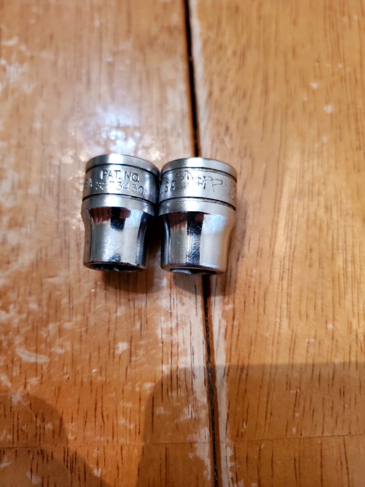 Snap On 3/8″ Drive 3/8″ 6&12PT Shallow Chrome Sockets Lot Of 2