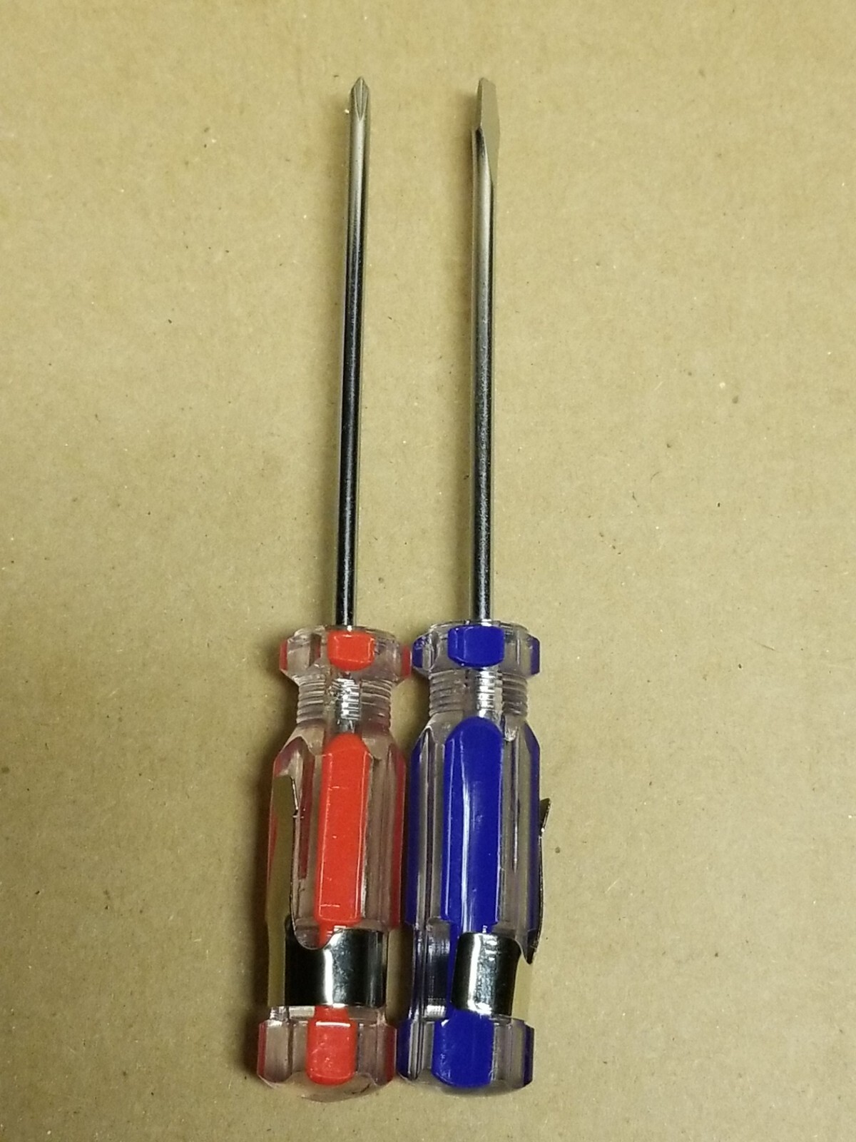 Pocket Screwdrivers Slotted & Phillips W/ Pocket Clip