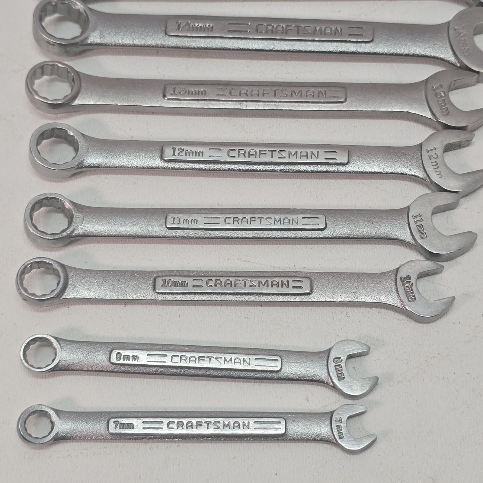 Craftsman USA 11 pc. 12pt Metric Combination Wrench Set 7mm-19mm