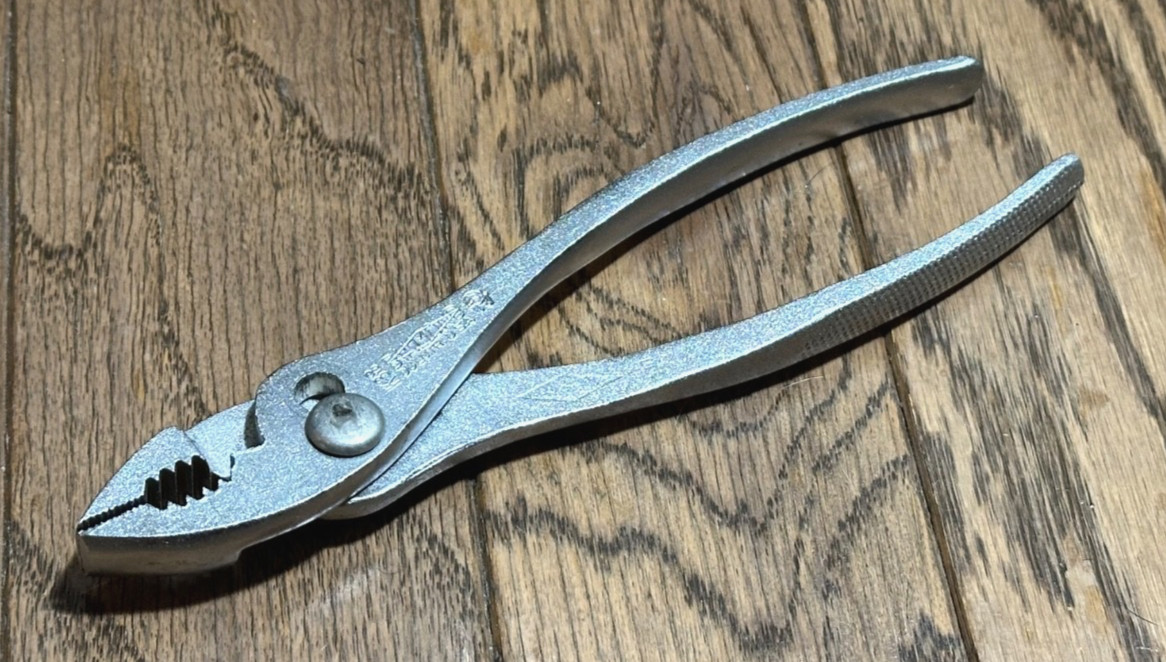 🇺🇸 VTG Diamond Tools Slip Joint Pliers 8″ Long Knurled Grip Duluth, USA