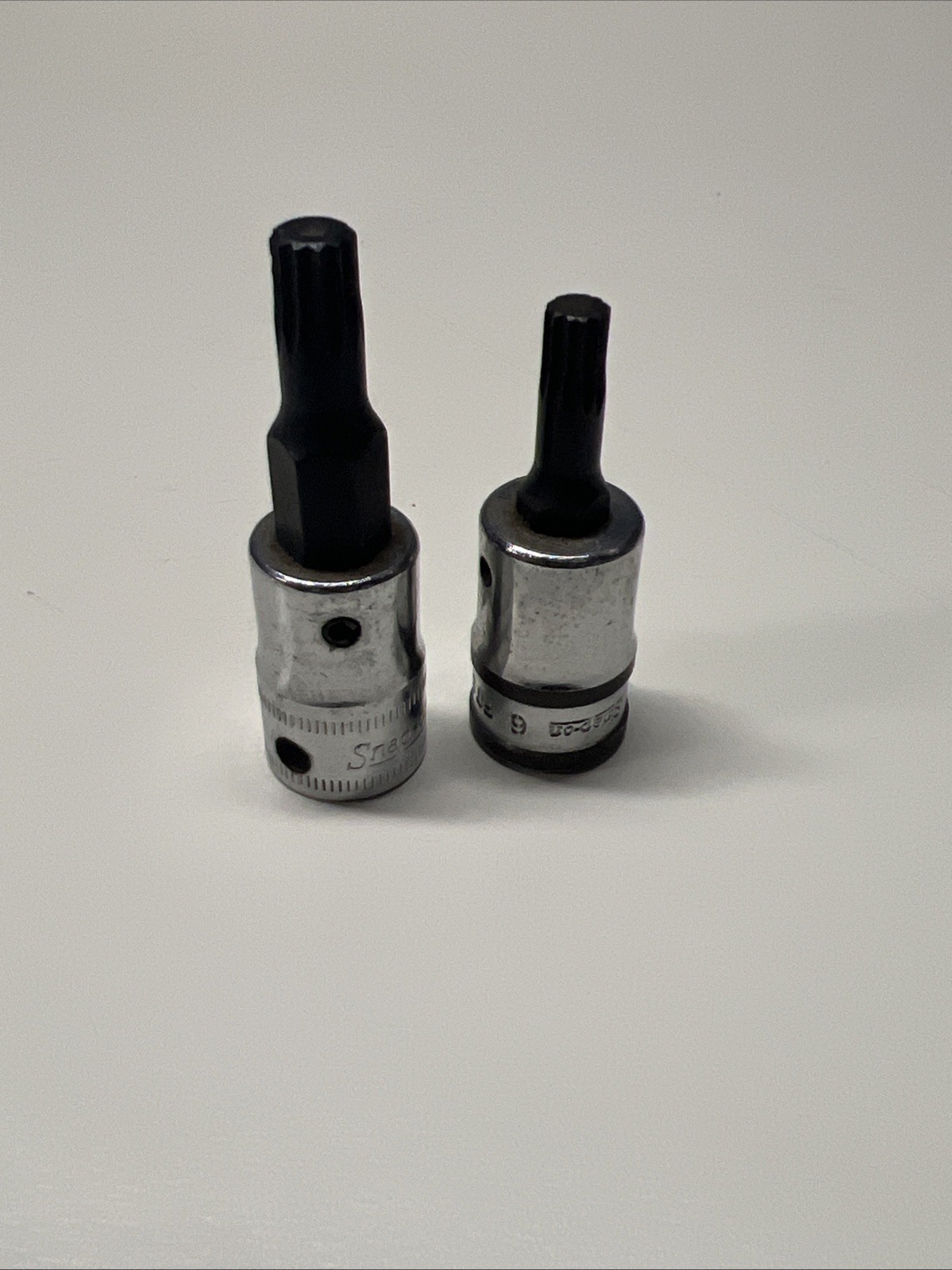 Pair Of Snap-on 3/8” Drive 6mm 8mm Metric Triple Square Socket FTSM6A FTSM8B 8C1