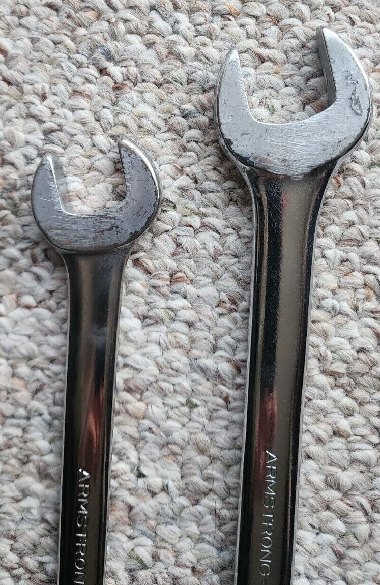 2 – Armstrong Tools 25-128 & 25-232 – 7/8 & 1 in Long Combo Wrenches 12 Point