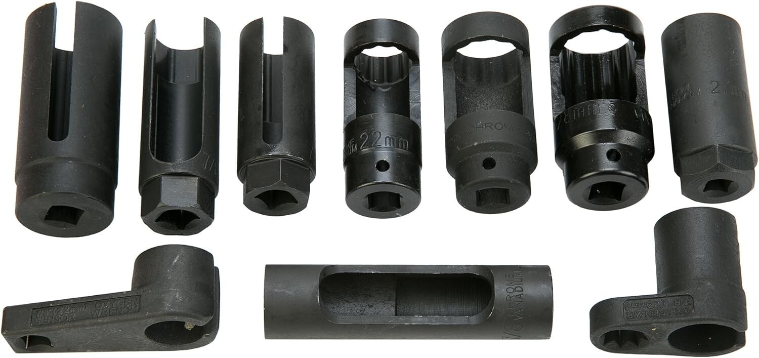10Pcs Oxygen Sensor Socket Set Sensor Oil Pressure Sending Unit Removal Tool