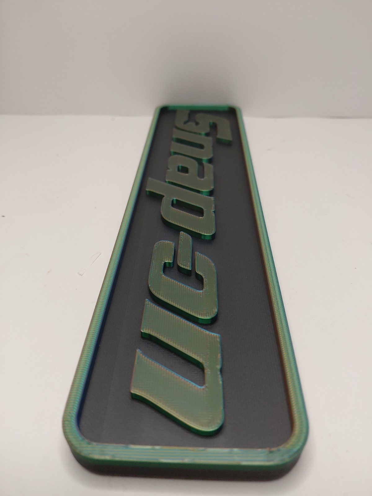 3D Printed Snap-On Tools Wall Logo Display Tool Box MAGNET 3×10 Multicolor