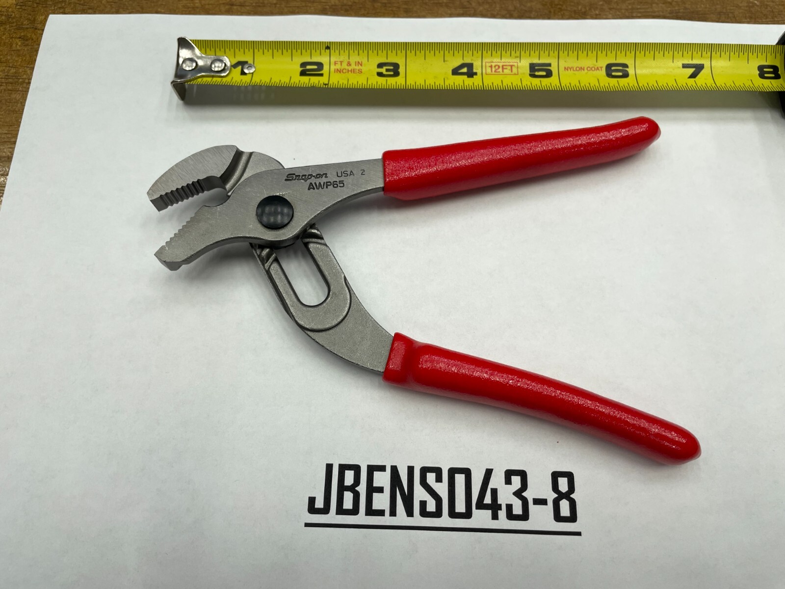 Snap-on Tools NEW RED 5″ Soft Grip Adjustable Joint Pliers AWP45