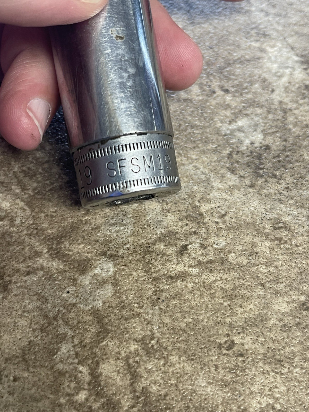 SNAP ON SFSM 3/8 DRIVE 6 POINT SOCKETS 19MM-18-17-16-14-12-11-9-7/16-5/8 10 PC