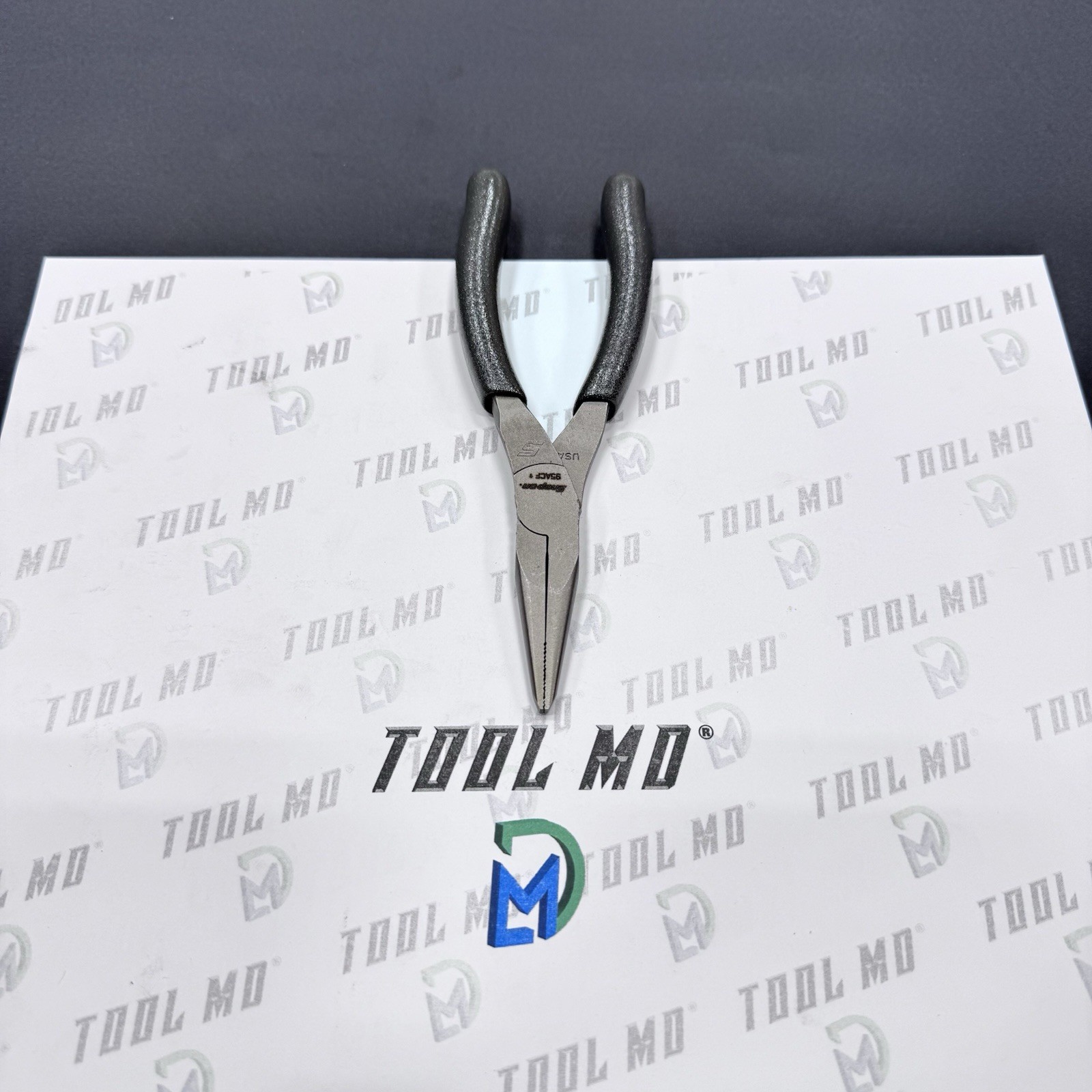 Snap-on Tools USA NEW DARK TITANIUM 6″ Talon Grip Needle Nose Pliers 95ACFDT