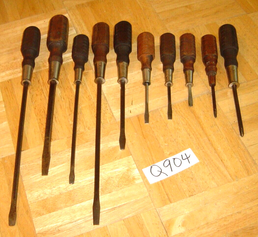 MAC TOOLS 10 PIECE WOODEN HANDLE MIXED SCREWDRIVER SET