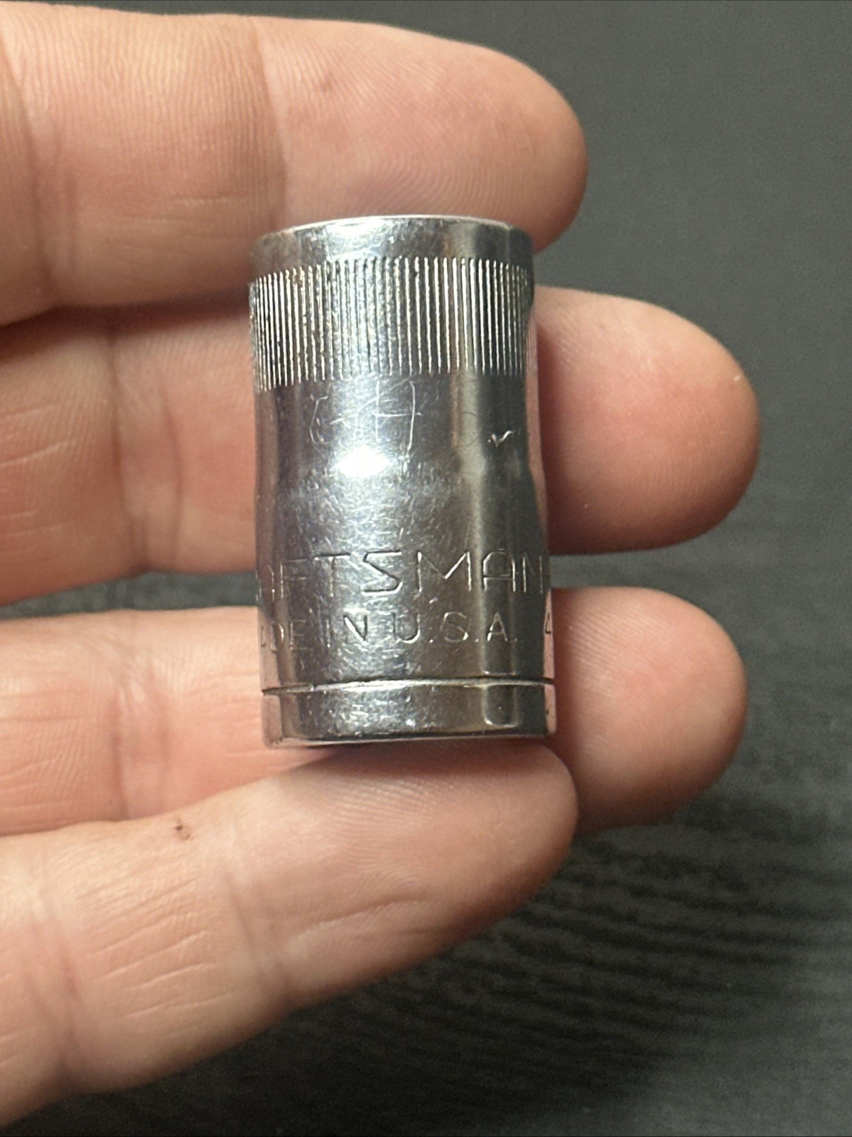 Craftsman Vintage 1/2″ Dr 15M/M 12 Point Shallow Socket 44236 V USA