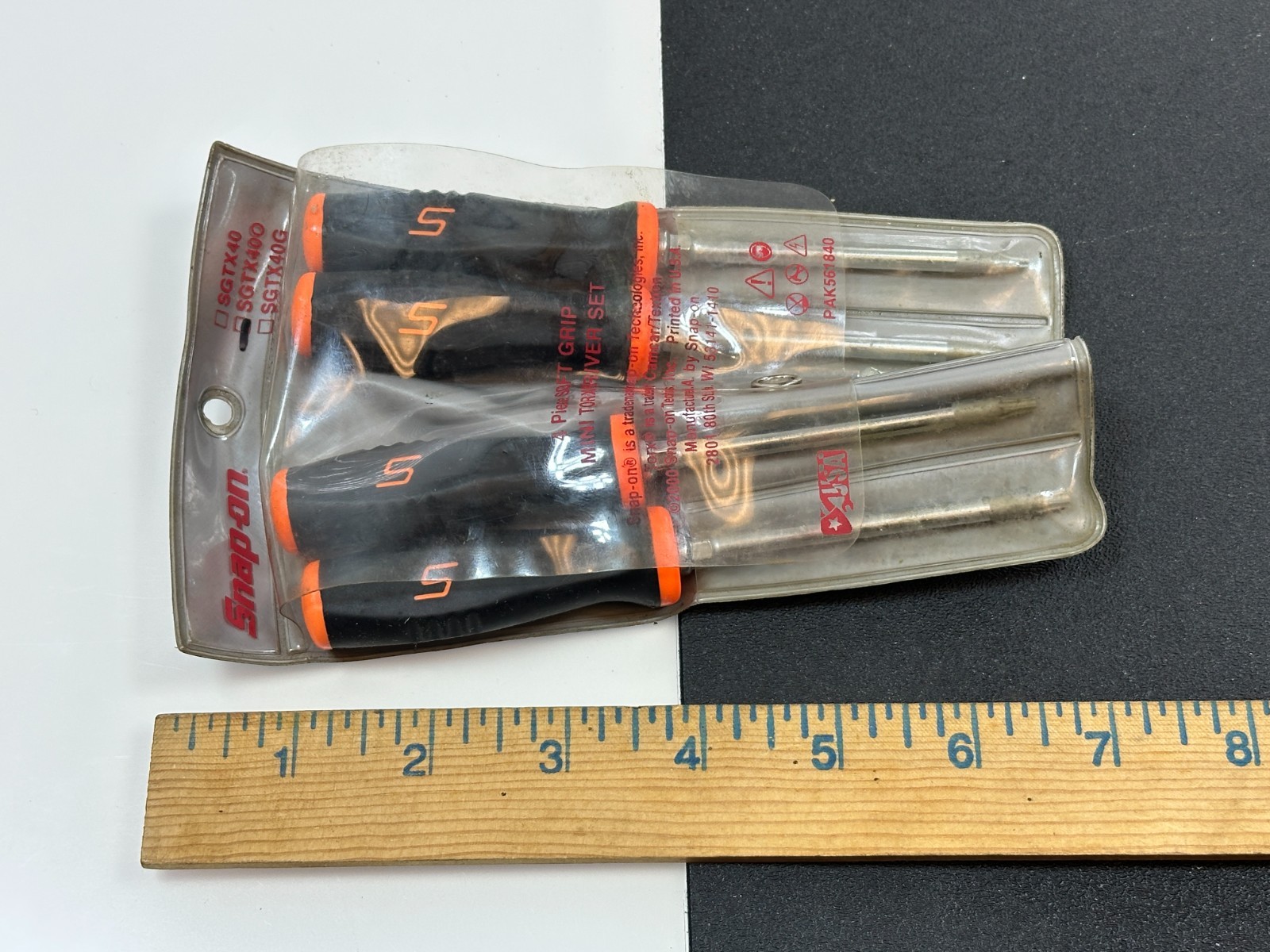 🇺🇸 Snap-on USA SGTX40O Mini TORX Soft Grip Screwdriver Set T8, T10, T15 & T20