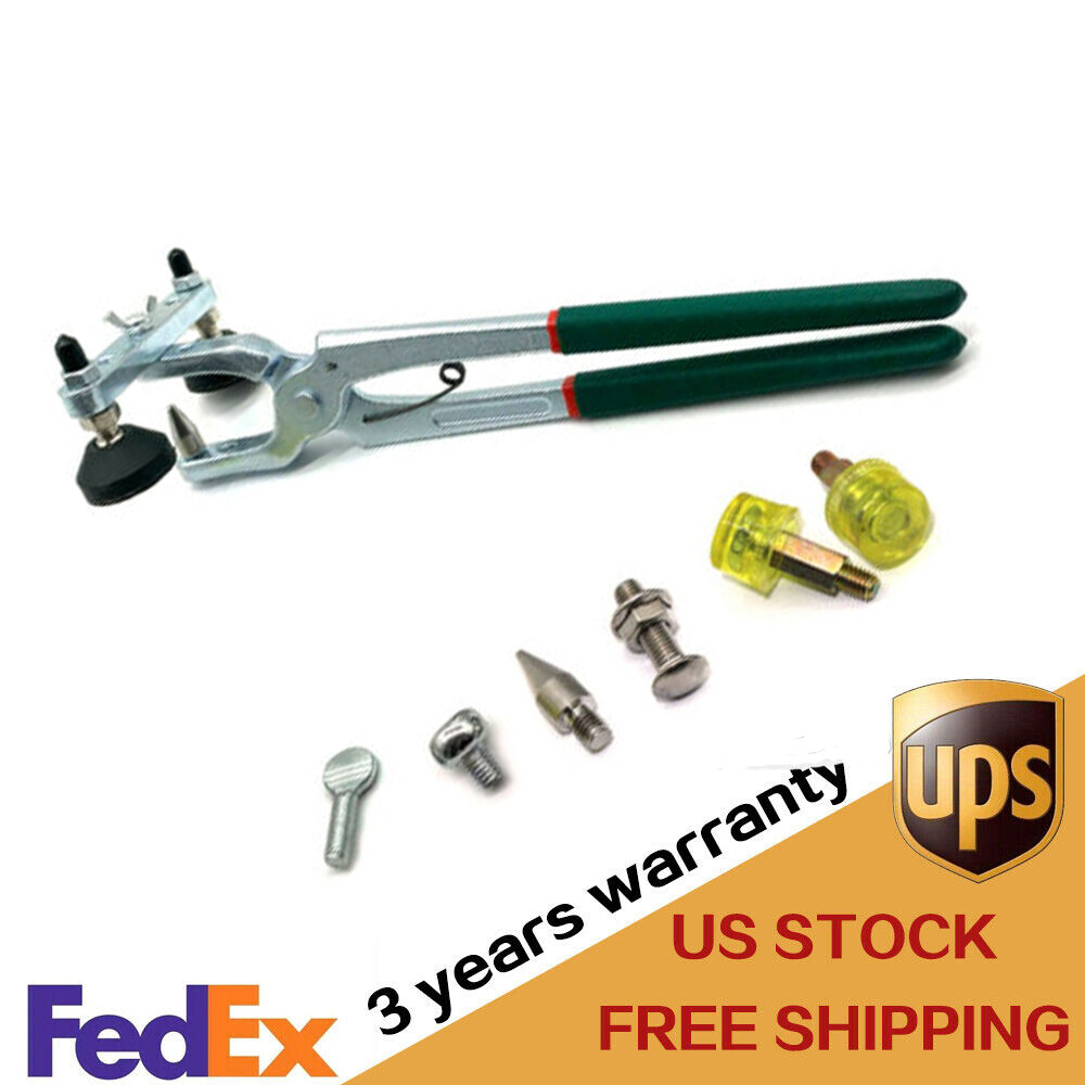 Paintless Dent Repair Pliers Auto Body Repair Kit Car Fender Edge Repair Tool US