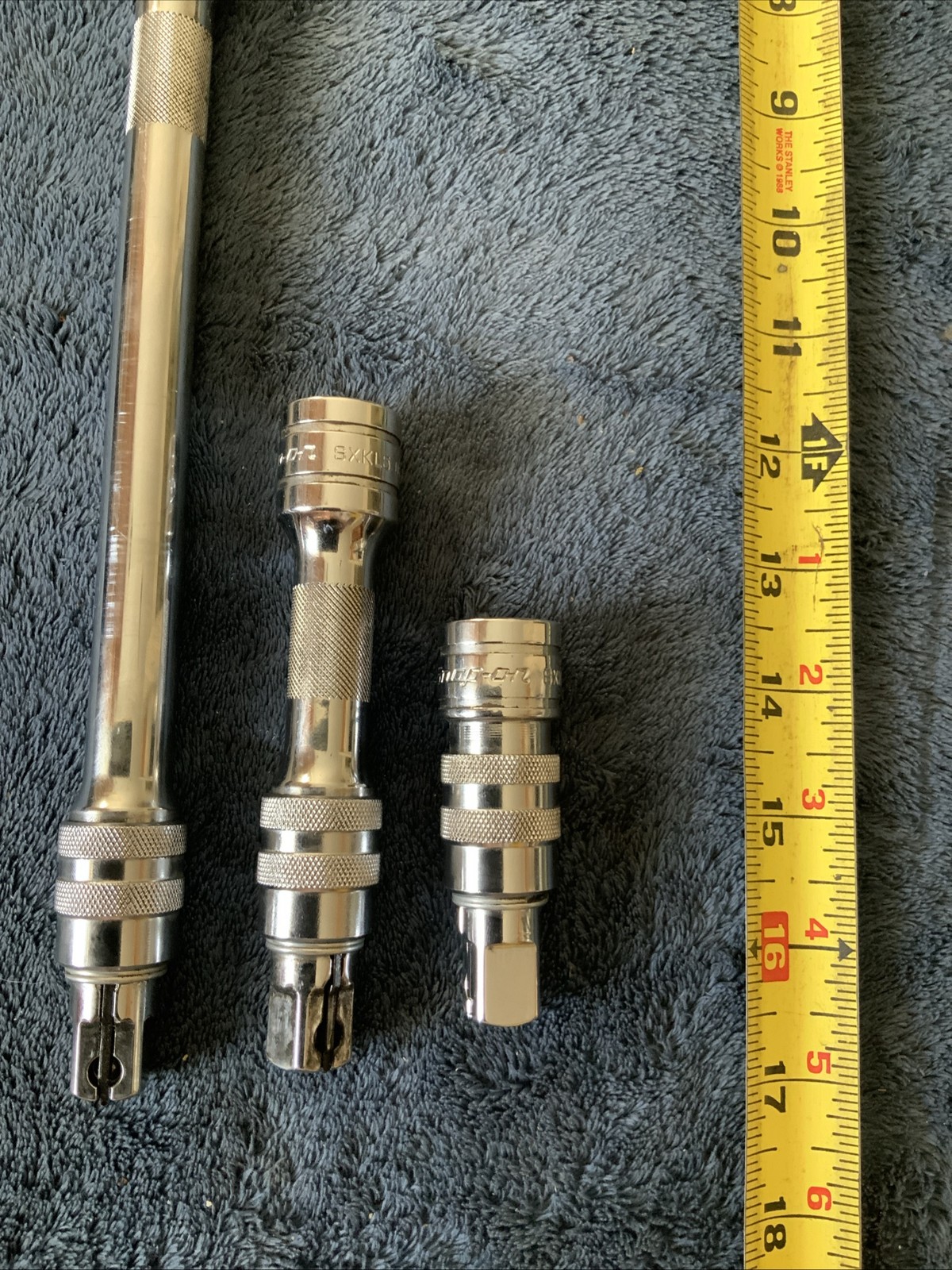 Snap On 3pc 1/2” Drive Quick Release Locking Extension Set….all Work Fine…
