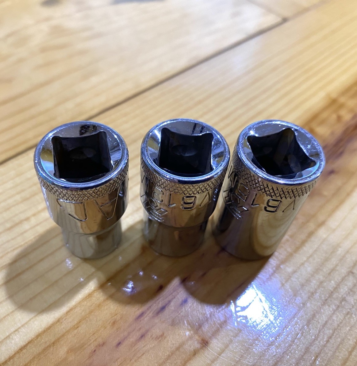 MAC 1/2 Drive 11MM,13MM & 15MM 6PT Shallow Socket V611MMPT, V613MMPT & V615MMPT
