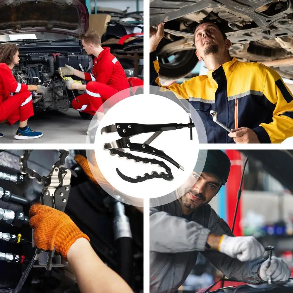 Auto Exhaust and Tailpipe Chain Multi Wheel Blade Tail Pipe Cutter Chain Cutter