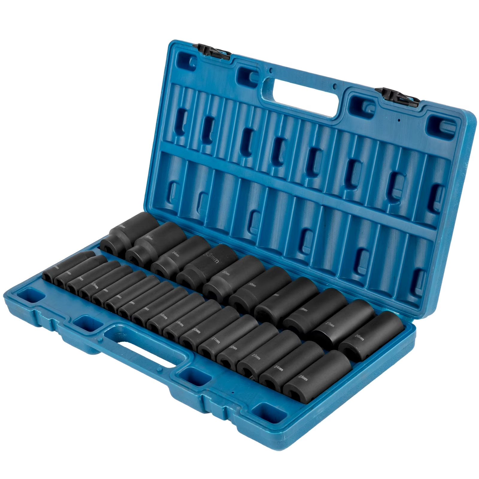 Impact Socket Set 1/2″ 26PCS Impact Sockets, Deep Socket Assortment, 1/2 » Driv