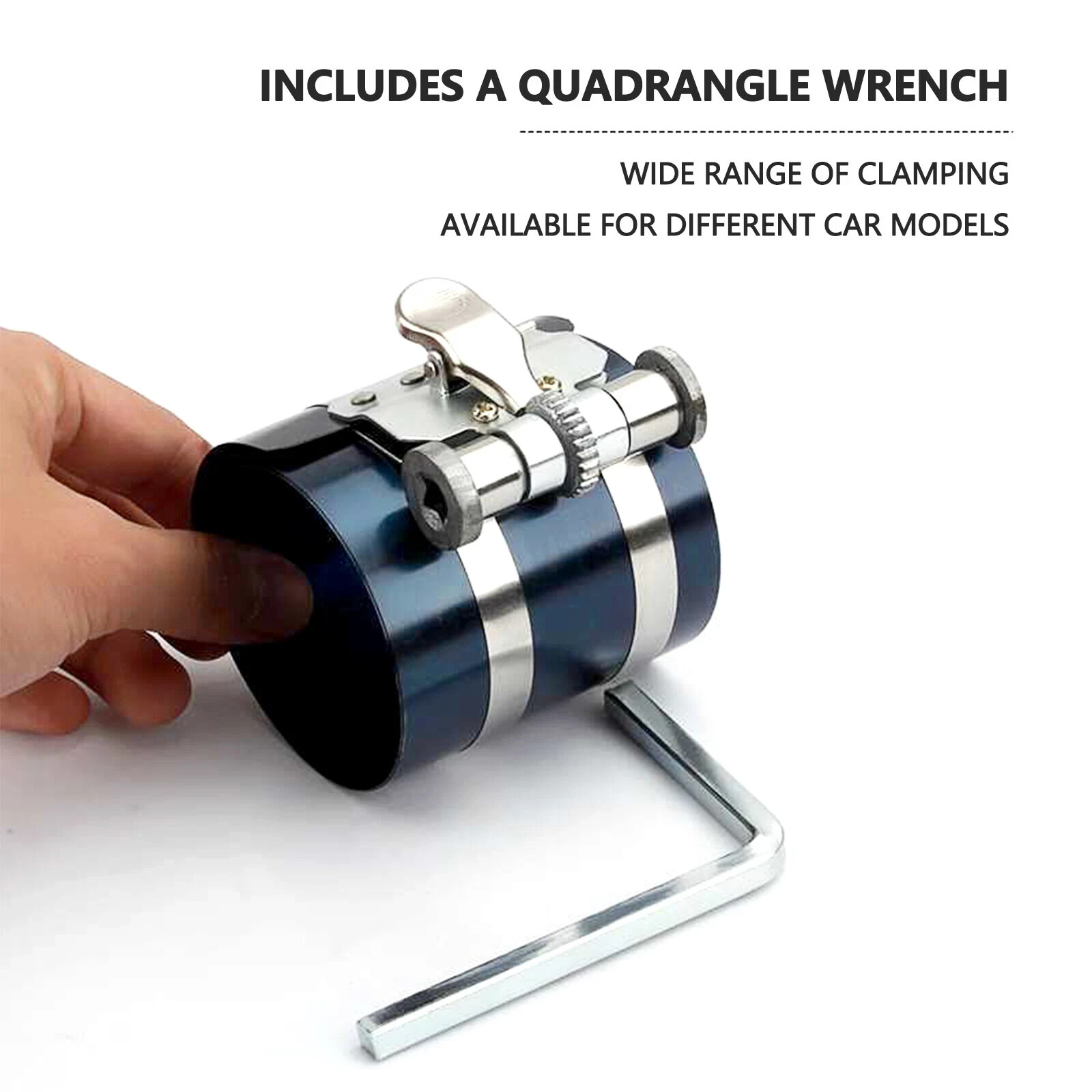 Quick Release Engine Piston Ring Compressor Tool Ratchet Type Clamp 53 – 175mm