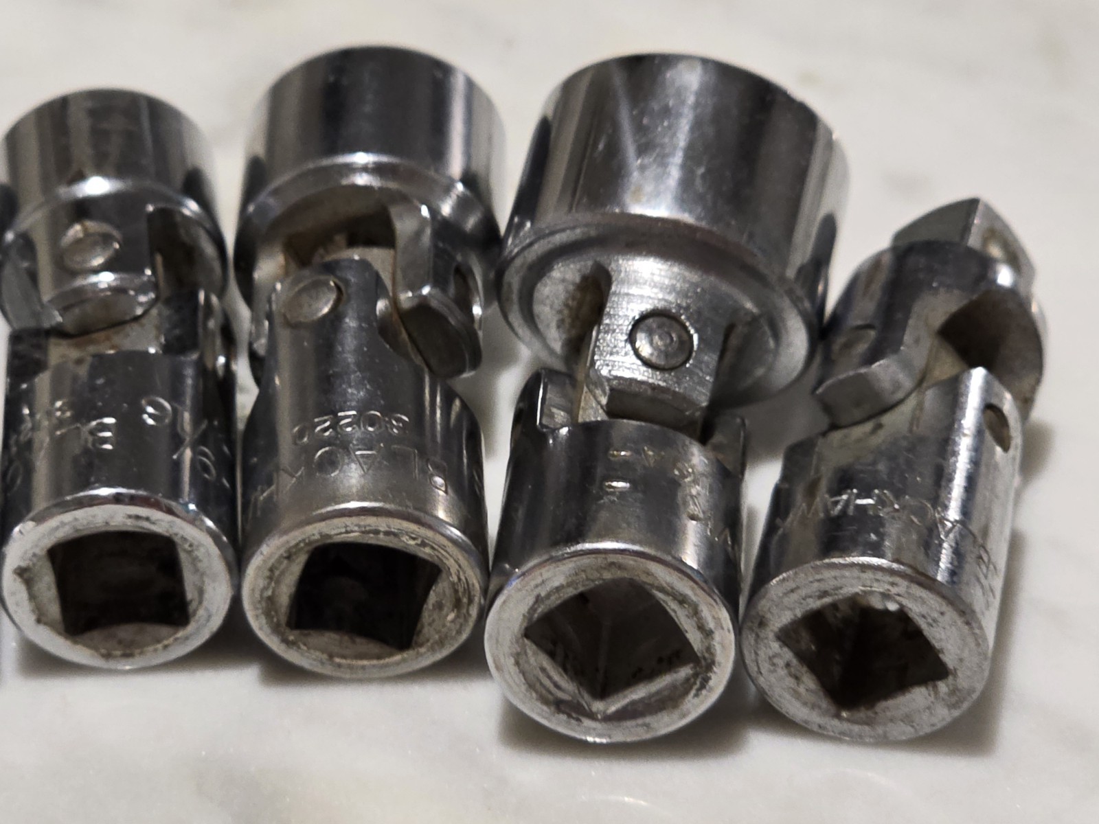 Blackhawk by Proto 3/8 Drive 7 Universal Joint Socket 3/8 7/16 1/2 9/16 5/8 3/4