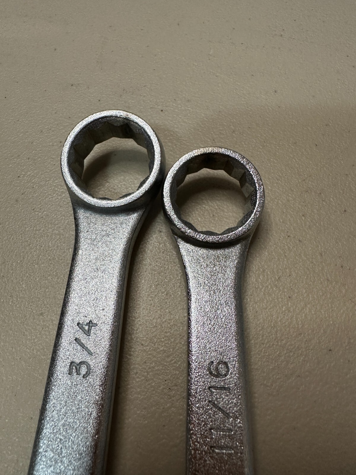 2 – Rare Vintage Continental Combination Wrenches 12 Point Made in Japan See Pic