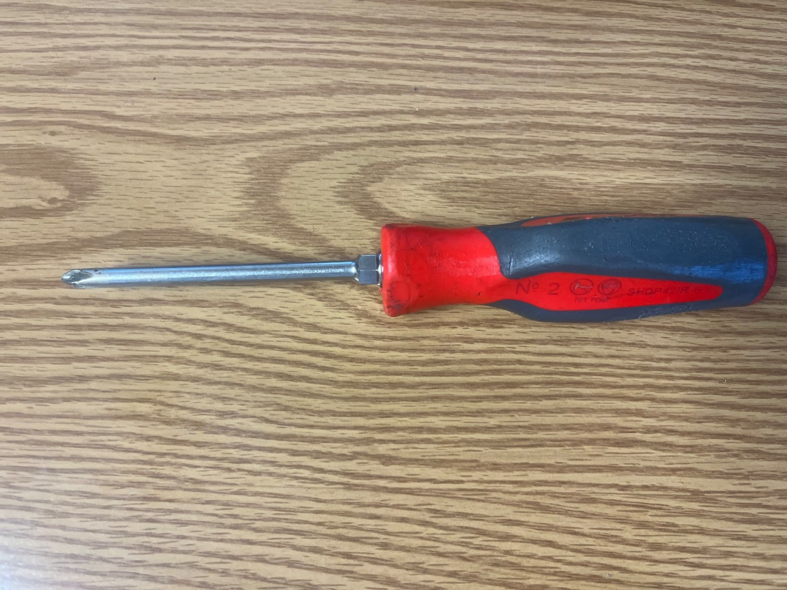 SNAP ON – SHDP421R RED/GRAY NO2 PHILLIPS COMFORT GRIP HANDLE SCREWDRIVER- LOT#47