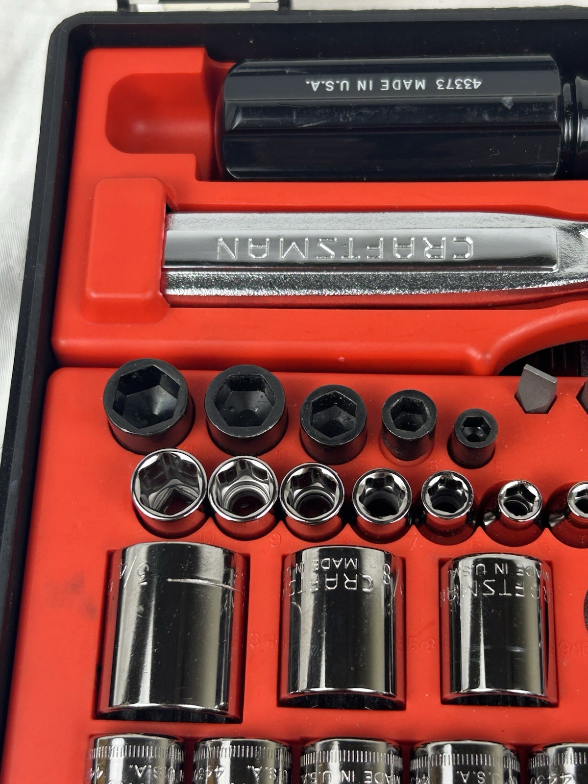 MINT RARE SEARS Craftsman 60pc Mechanics Tool Set 34060 SAE & Metric USA READ!