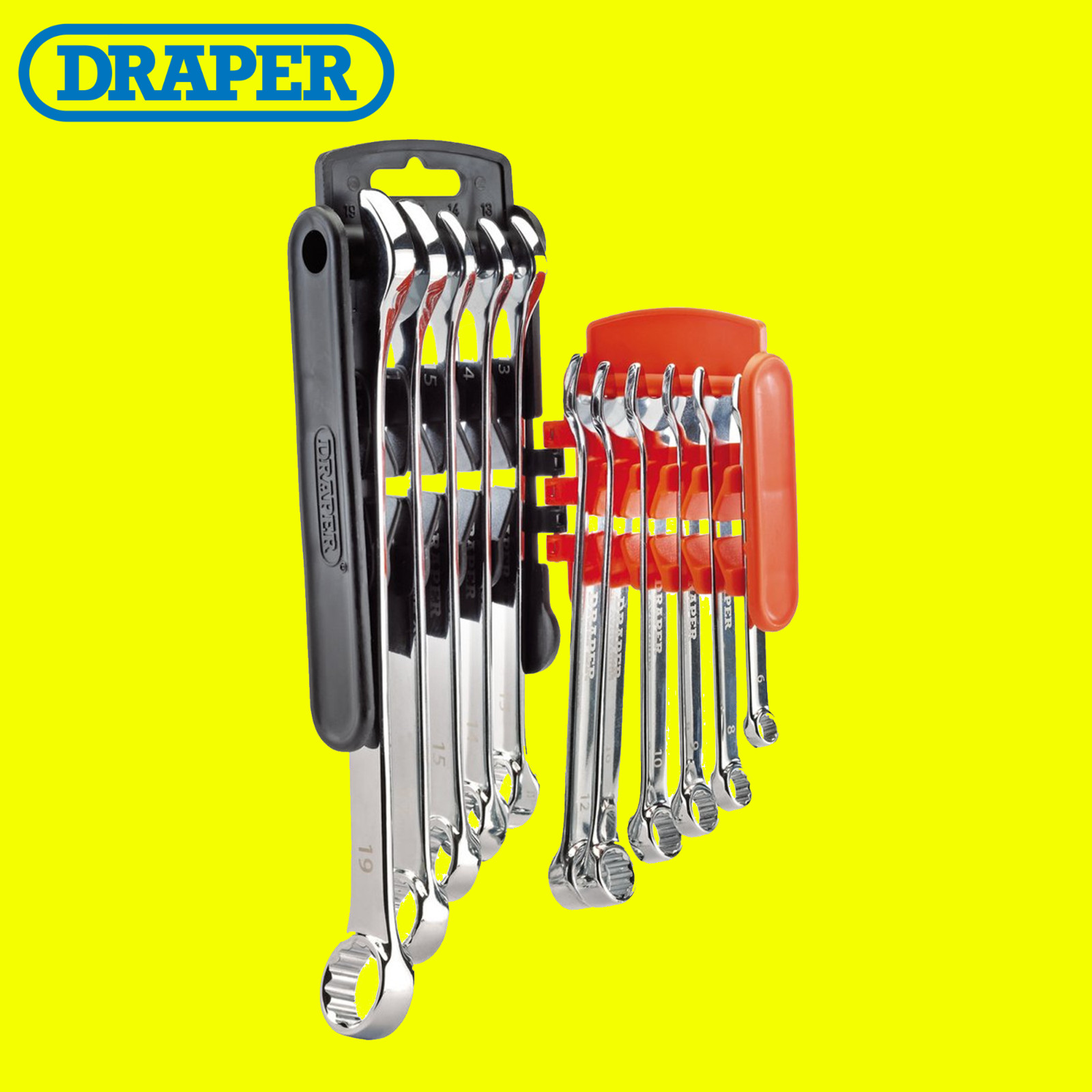 Draper 66093 HI-TORQ Metric Combination Spanner Set, Orange (11 Piece)