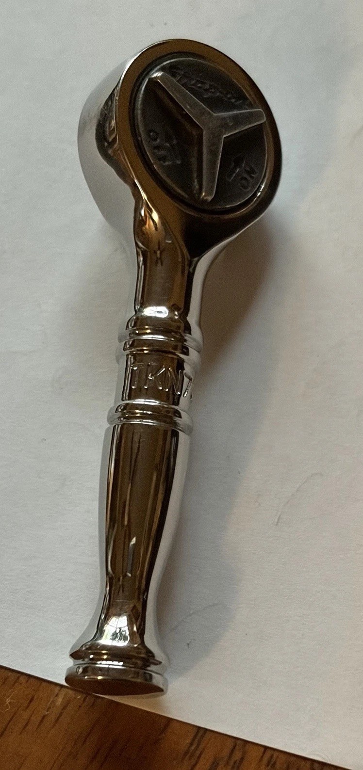 Snap On Usa Mini Ratchet Round Quarter Inch Drive Stubby Ratchet # TKN72 ￼VGC